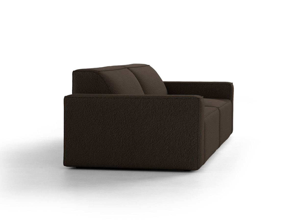 Jodie Boucle modulares Sofa 4 Sitzer in Brown-Baloo präsentiert im Onlineshop von KAQTU Design AG. 4er Sofa ist von Micadoni