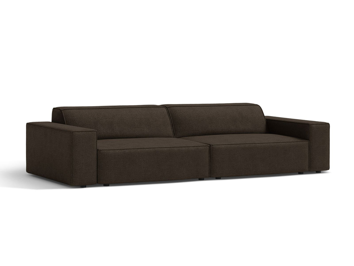 Jodie Boucle modulares Sofa 4 Sitzer in Brown-Baloo präsentiert im Onlineshop von KAQTU Design AG. 4er Sofa ist von Micadoni
