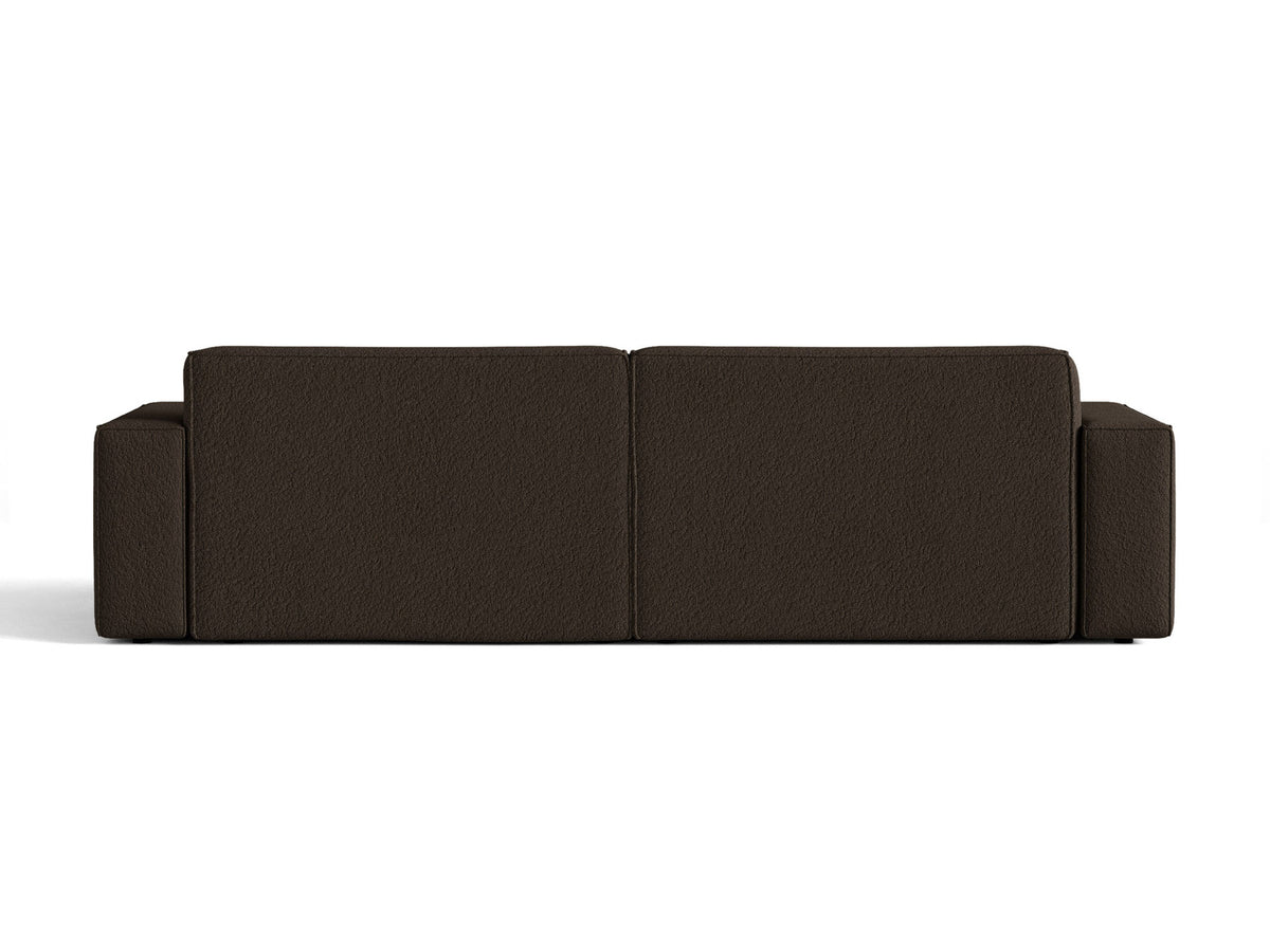 Jodie Boucle modulares Sofa 4 Sitzer in Brown-Baloo präsentiert im Onlineshop von KAQTU Design AG. 4er Sofa ist von Micadoni