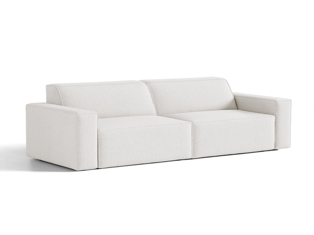 Jodie Boucle modulares Sofa 4 Sitzer in White-Baloo präsentiert im Onlineshop von KAQTU Design AG. 4er Sofa ist von Micadoni
