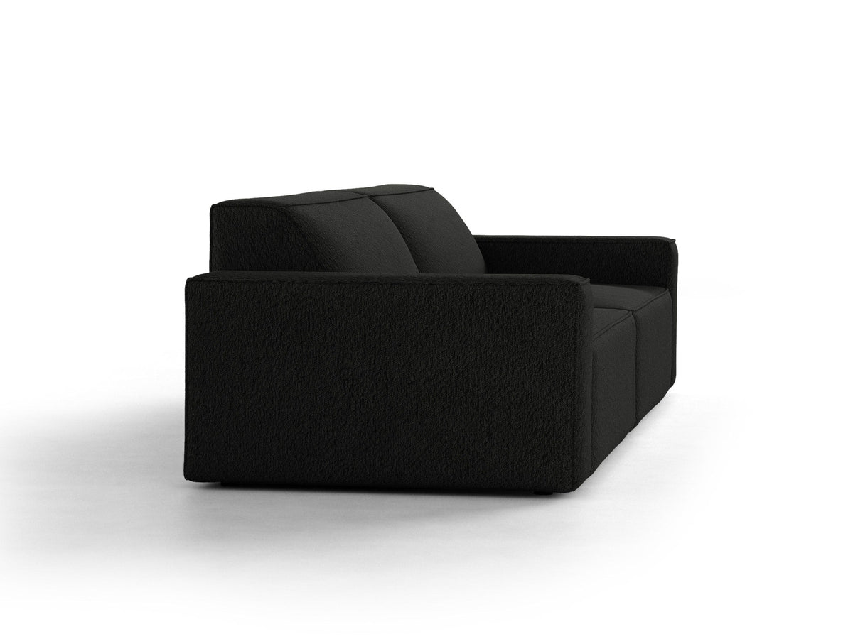 Jodie Boucle modulares Sofa 4 Sitzer in Black-Baloo präsentiert im Onlineshop von KAQTU Design AG. 4er Sofa ist von Micadoni