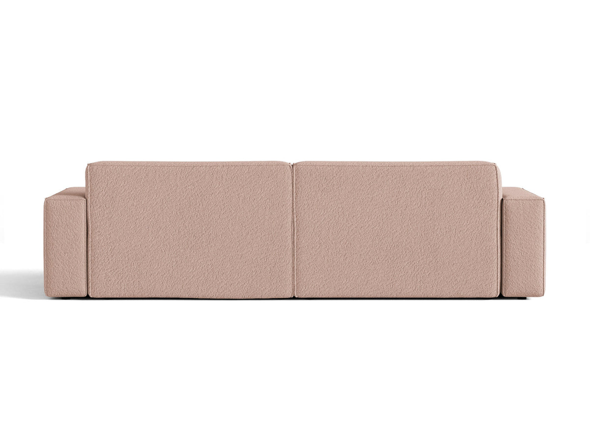 Jodie Boucle modulares Sofa 4 Sitzer in Powder Pink-Baloo präsentiert im Onlineshop von KAQTU Design AG. 4er Sofa ist von Micadoni