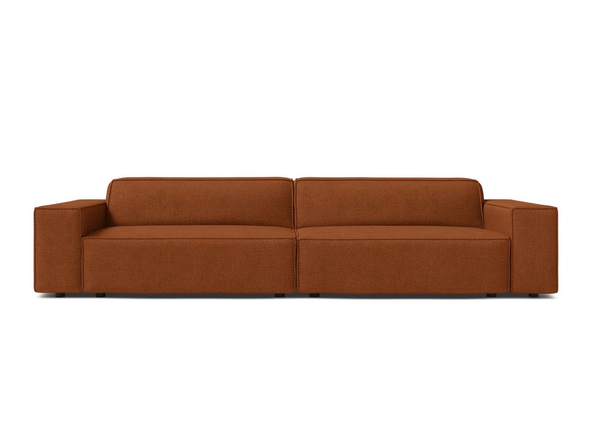 Jodie Boucle modulares Sofa 4 Sitzer in Terracotta-Baloo präsentiert im Onlineshop von KAQTU Design AG. 4er Sofa ist von Micadoni
