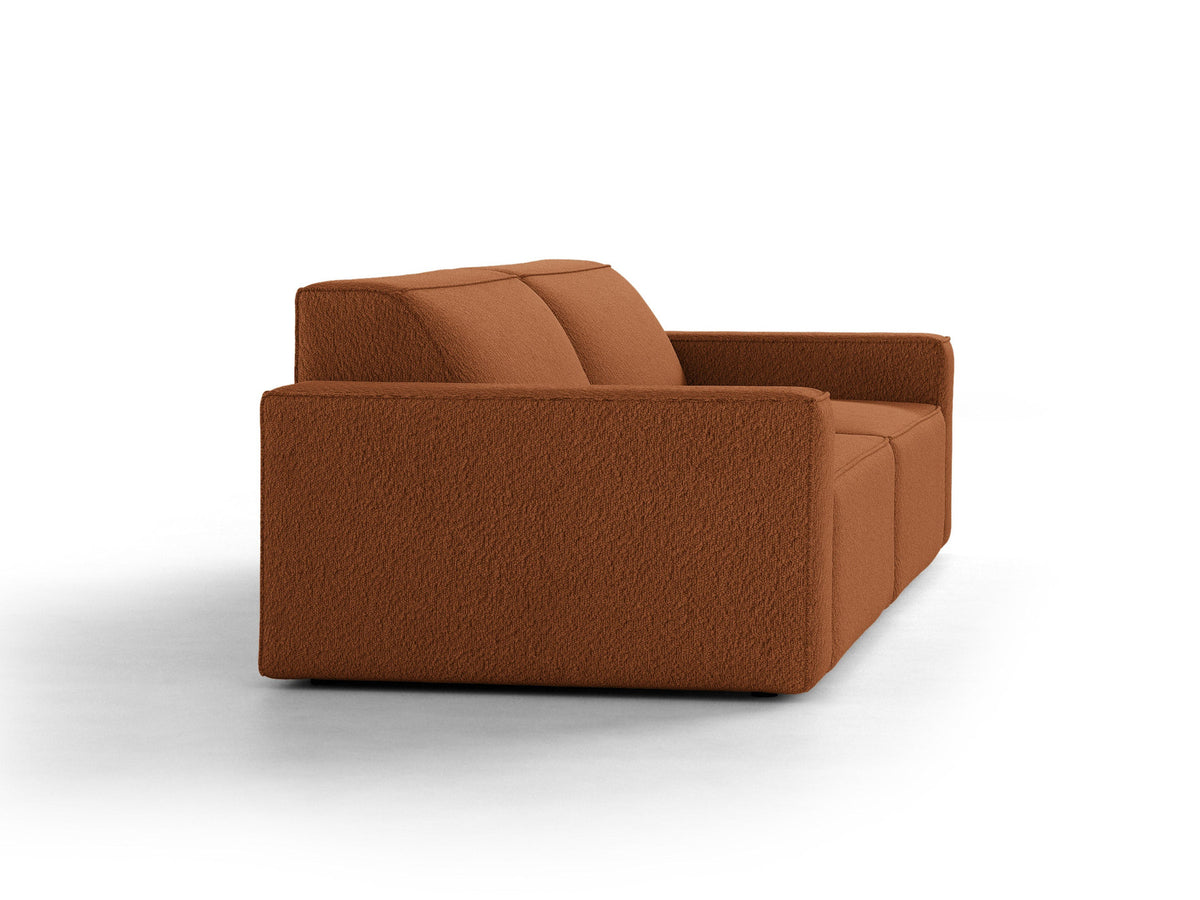 Jodie Boucle modulares Sofa 4 Sitzer in Terracotta-Baloo präsentiert im Onlineshop von KAQTU Design AG. 4er Sofa ist von Micadoni