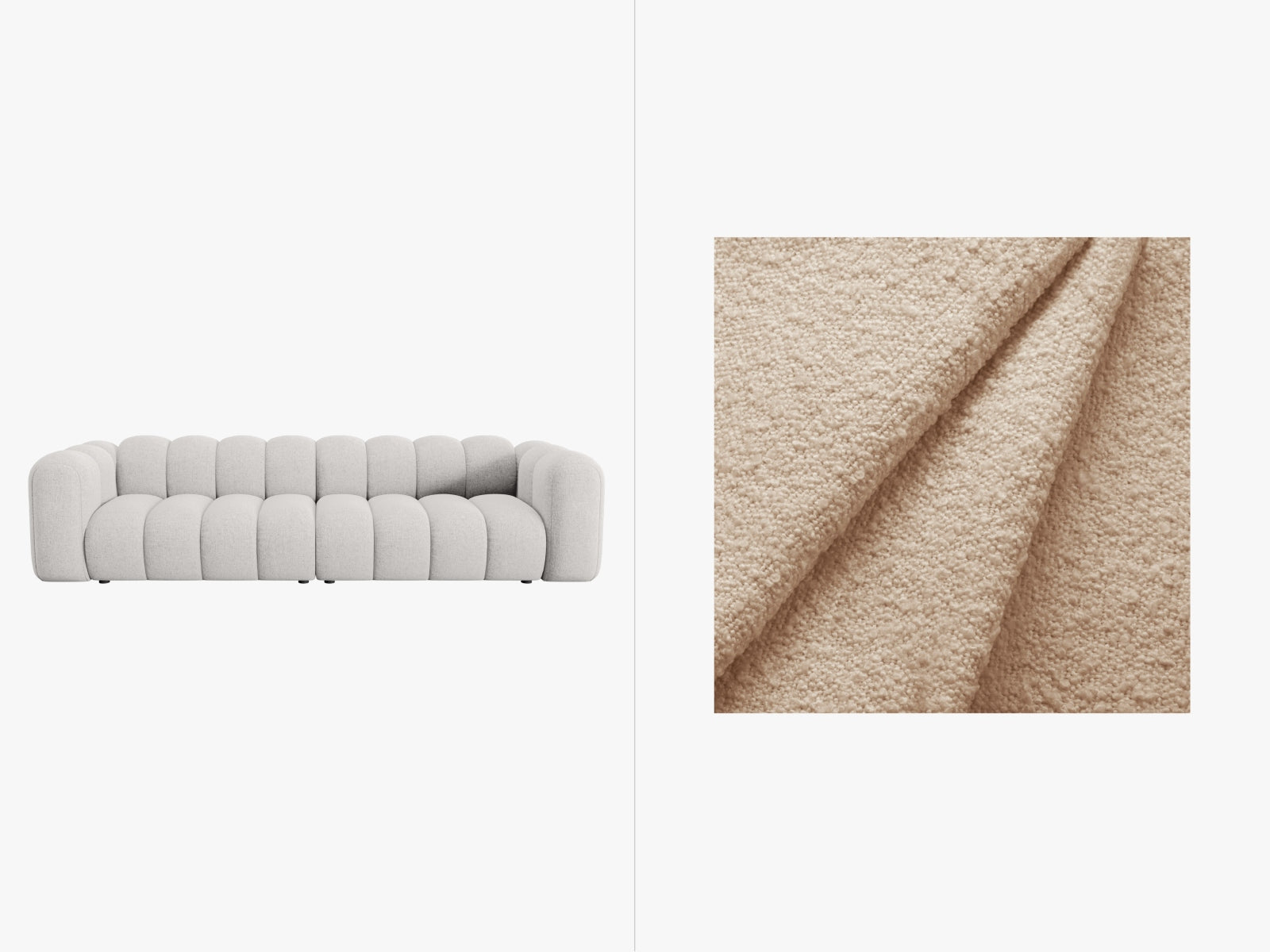 Lupine Modulares Sofa 4 Sitzer in Beige-Baloo präsentiert im Onlineshop von KAQTU Design AG. 3er Sofa ist von Micadoni