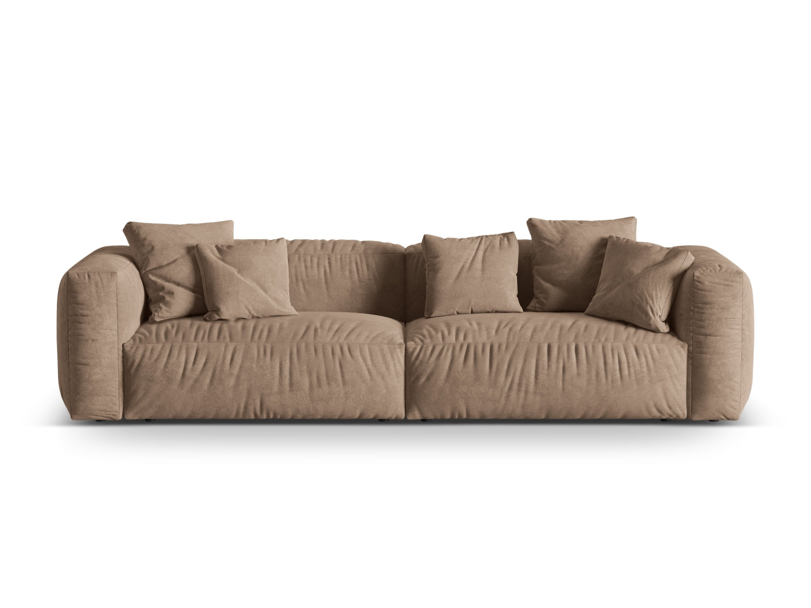 Martina Modulares Sofa 4 Sitzer in Dark Beige präsentiert im Onlineshop von KAQTU Design AG. 3er Sofa ist von Micadoni