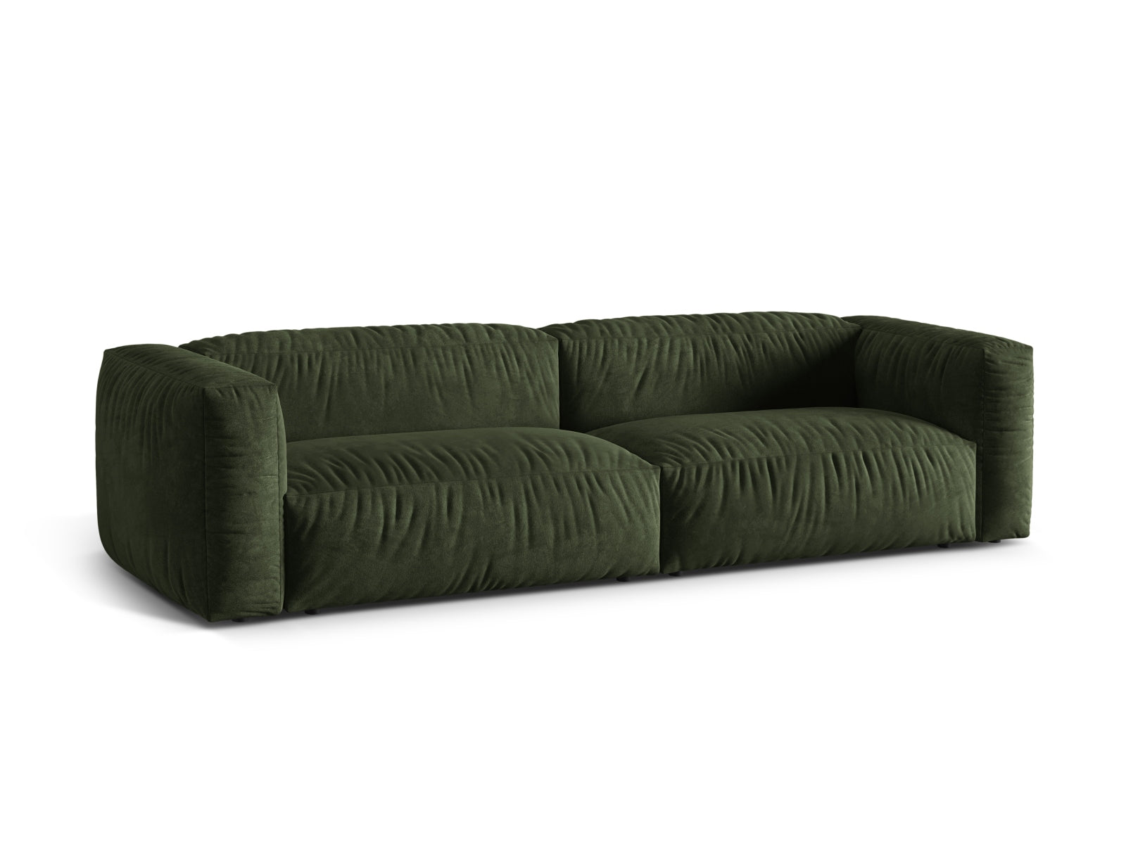 Elegantes Martina 4-Sitzer Sofa in Green-Vogue, modulares Design von Micadoni, ideal für stilvolle Wohnräume.