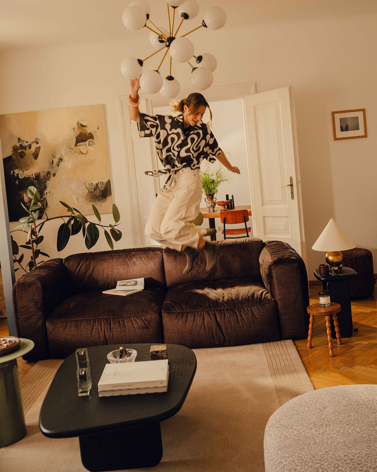 Martina Modulares Sofa 4 Sitzer in Green-Vogue präsentiert im Onlineshop von KAQTU Design AG. 3er Sofa ist von Micadoni