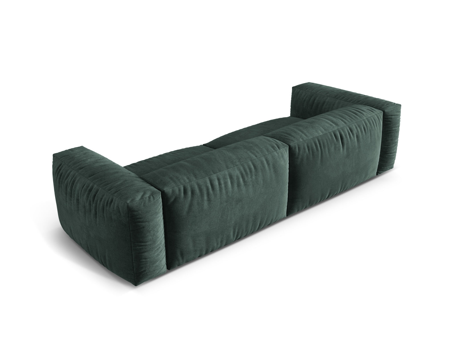 Modernes Martina 4-Sitzer Sofa in Petrol-Vogue, vielseitig und anpassbar, perfekt für gemütliche und stilvolle Wohnbereiche.