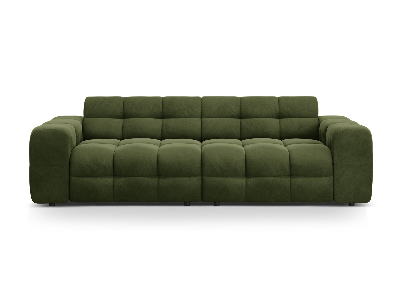Kendal Velour Sofa 4 Sitzer in Army Green präsentiert im Onlineshop von KAQTU Design AG. 4er Sofa ist von Micadoni