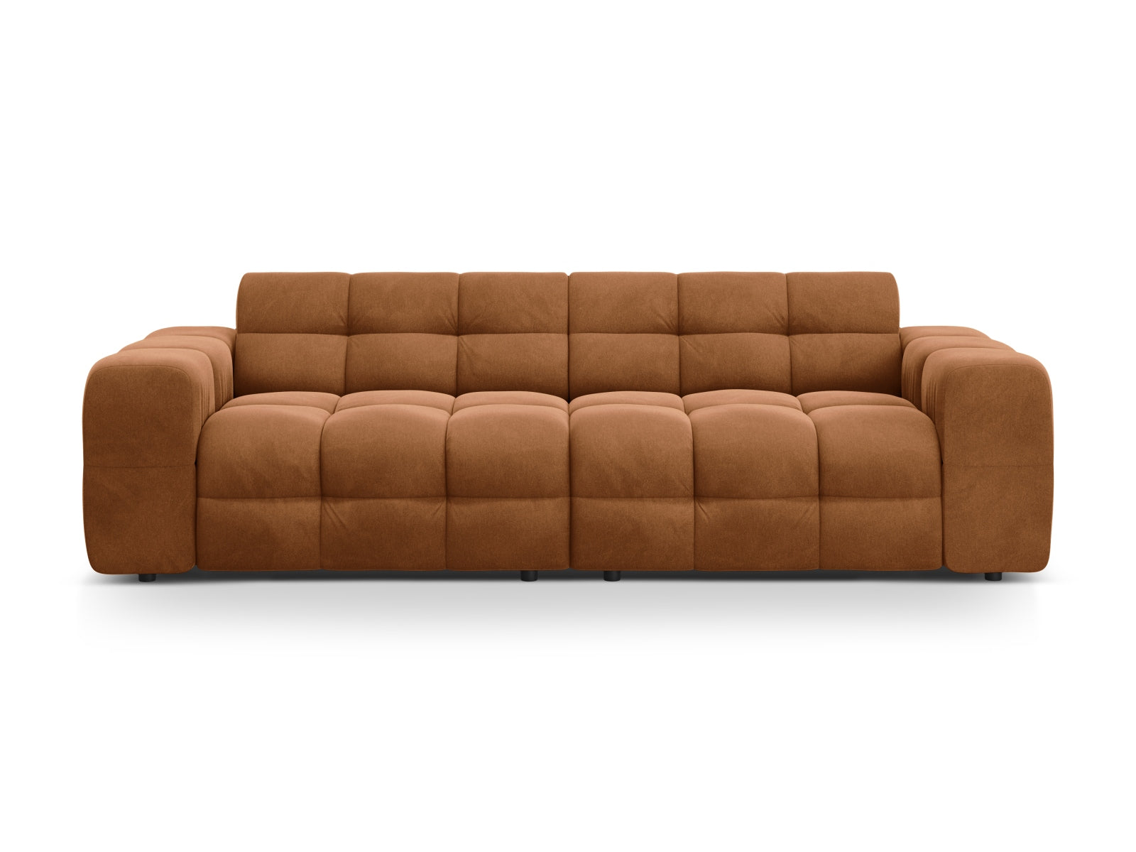 Kendal Velour Sofa 4 Sitzer in Camel präsentiert im Onlineshop von KAQTU Design AG. 4er Sofa ist von Micadoni