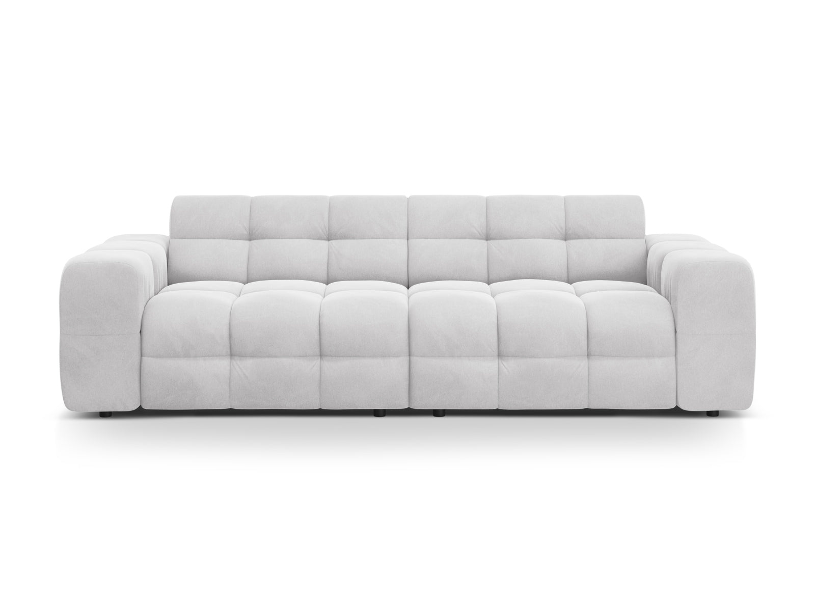 Kendal Velour Sofa 4 Sitzer in Light Grey-Magic Velvet präsentiert im Onlineshop von KAQTU Design AG. 4er Sofa ist von Micadoni