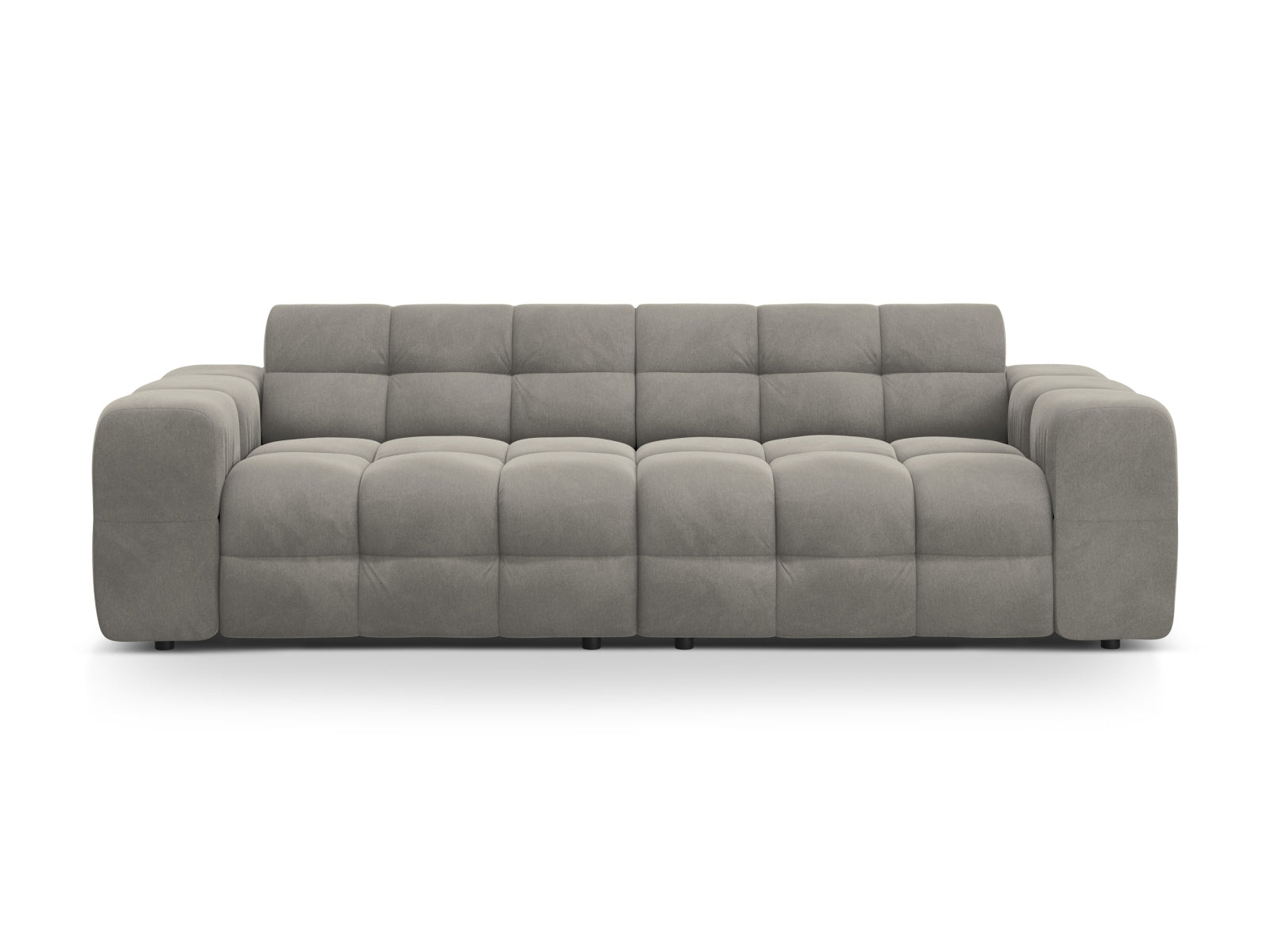 Kendal Velour Sofa 4 Sitzer in Dark Grey präsentiert im Onlineshop von KAQTU Design AG. 4er Sofa ist von Micadoni