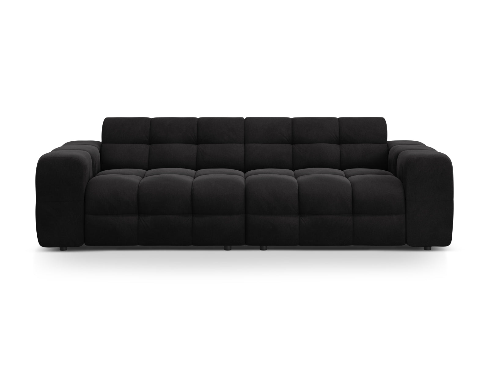 Kendal Velour Sofa 4 Sitzer in Black-Magic Velvet präsentiert im Onlineshop von KAQTU Design AG. 4er Sofa ist von Micadoni