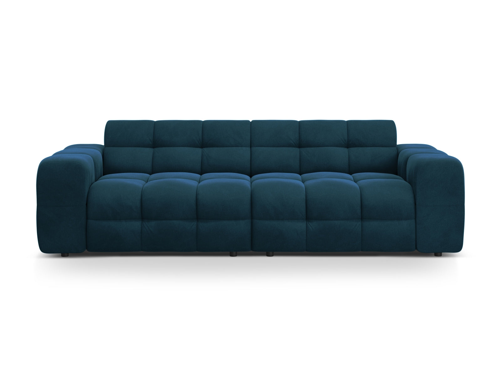 Kendal Velour Sofa 4 Sitzer in Navy Blue präsentiert im Onlineshop von KAQTU Design AG. 4er Sofa ist von Micadoni