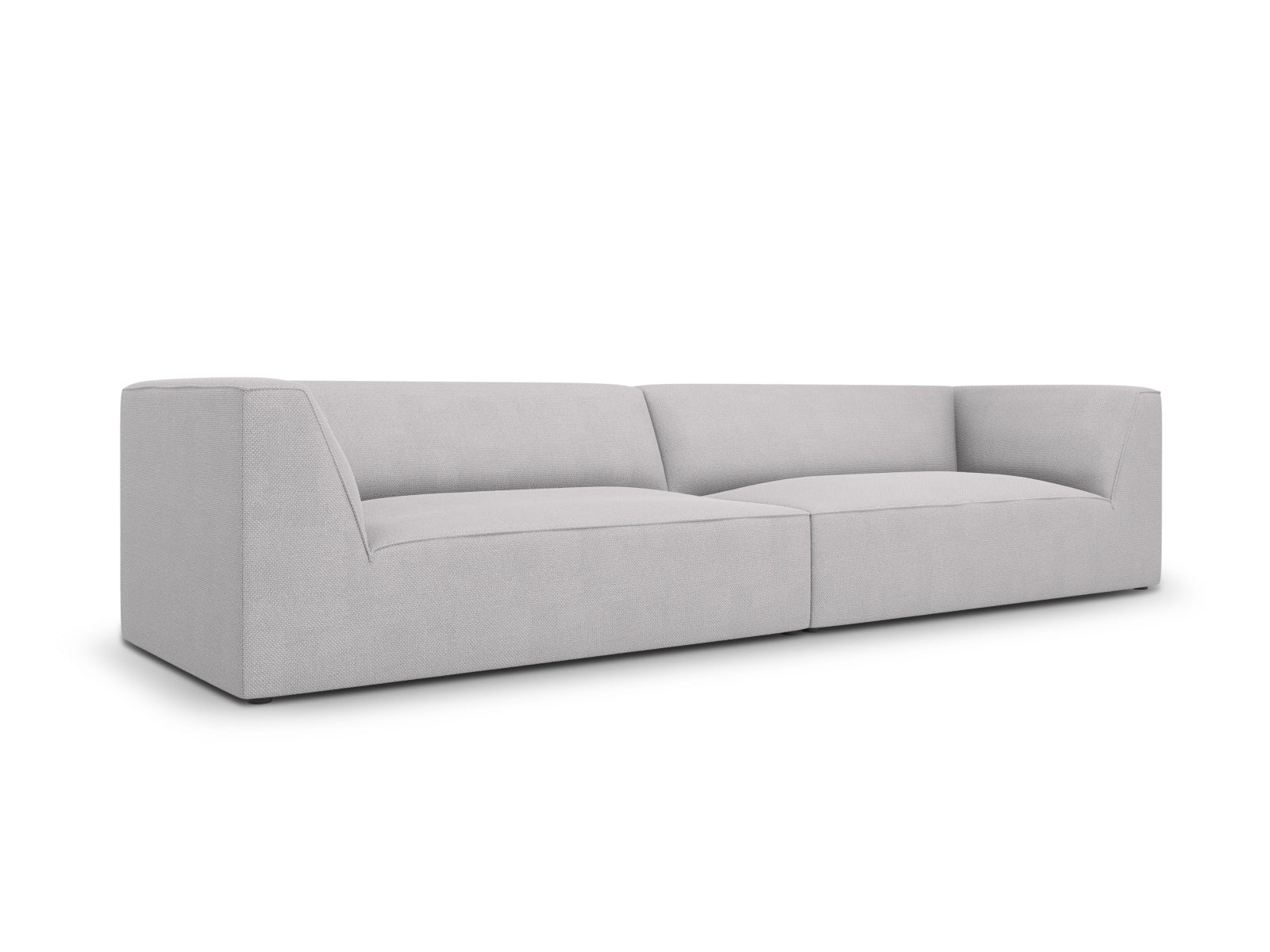 Elegantes Ruby Sofa für 4 Personen in hellem Grau, stilvoll und modern, ideal für jedes Wohnzimmer, von Micadoni.