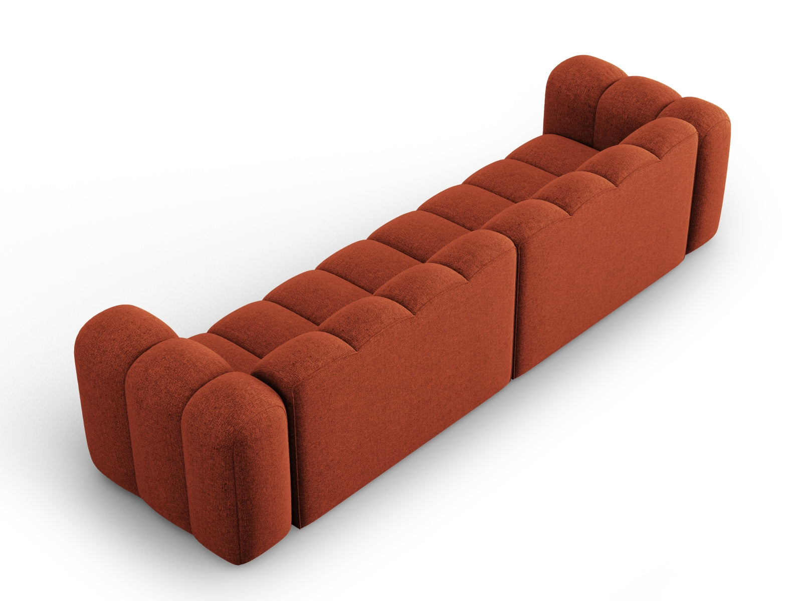Das Lupine Modulare Sofa 4 Sitzer von Micadoni überzeugt durch seine Anpassungsfähigkeit und stilvolle Eleganz, ideal für jeden Wohnraum.