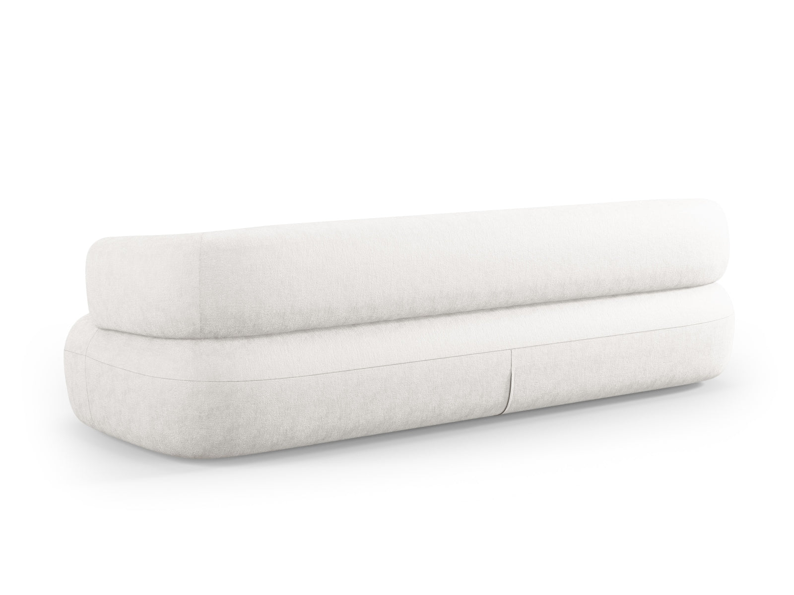 Modernes 4-Sitzer Jenny Sofa in zartem Beige, perfekt für gemütliche Wohnzimmer. Hochwertige Materialien und stilvolles Design von Micadoni.