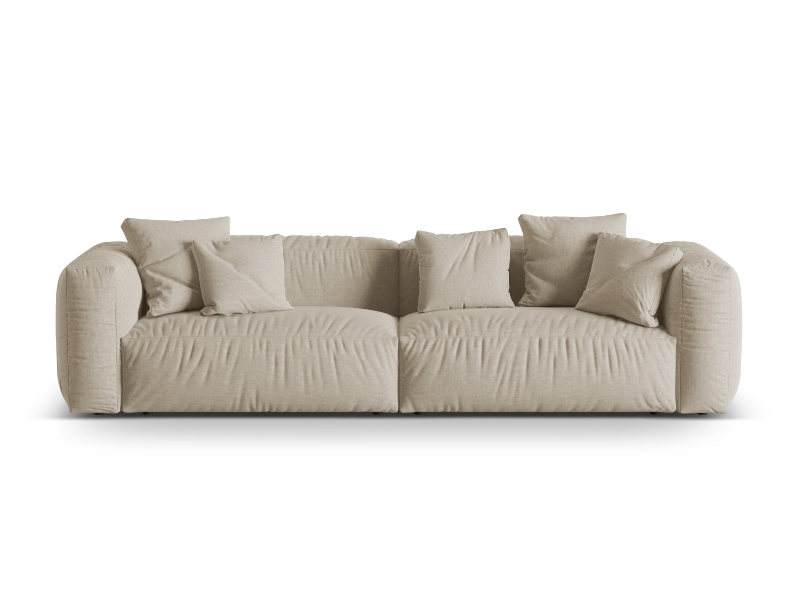 Martina Modulares Sofa 4 Sitzer in Light Beige-Boston präsentiert im Onlineshop von KAQTU Design AG. 3er Sofa ist von Micadoni