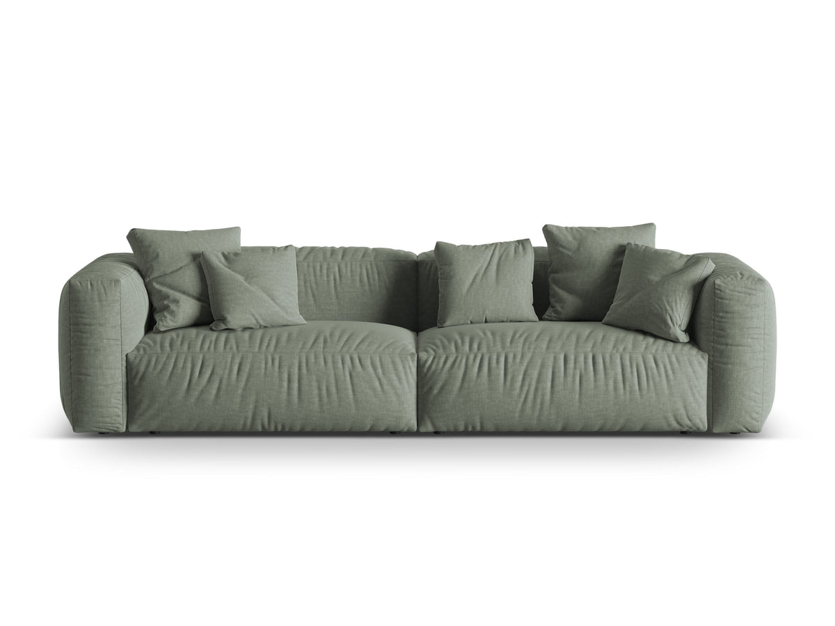 Martina Modulares Sofa 4 Sitzer in Moss Green-Boston präsentiert im Onlineshop von KAQTU Design AG. 4er Sofa ist von Micadoni
