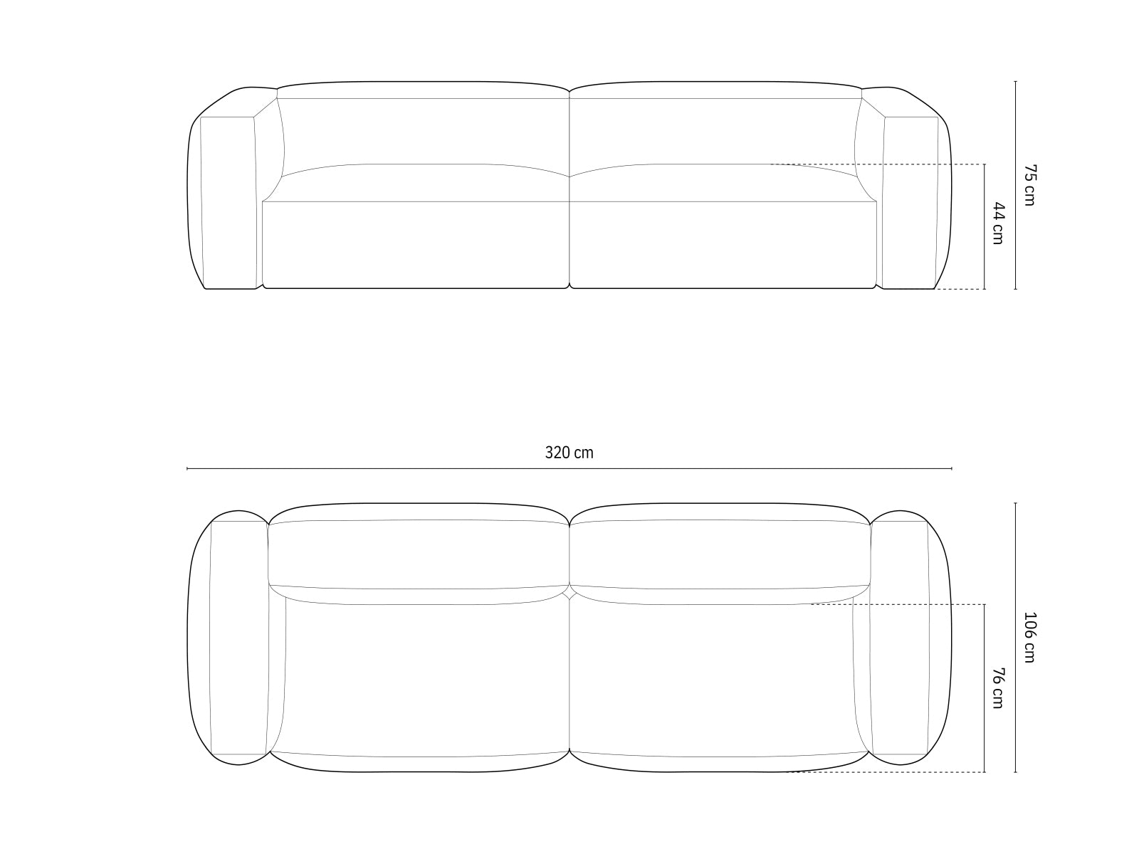 Erleben Sie das Martina Modulares Sofa 4 Sitzer von Micadoni – stilvolles Design, anpassbare Module und erstklassiger Komfort für Ihr Zuhause.