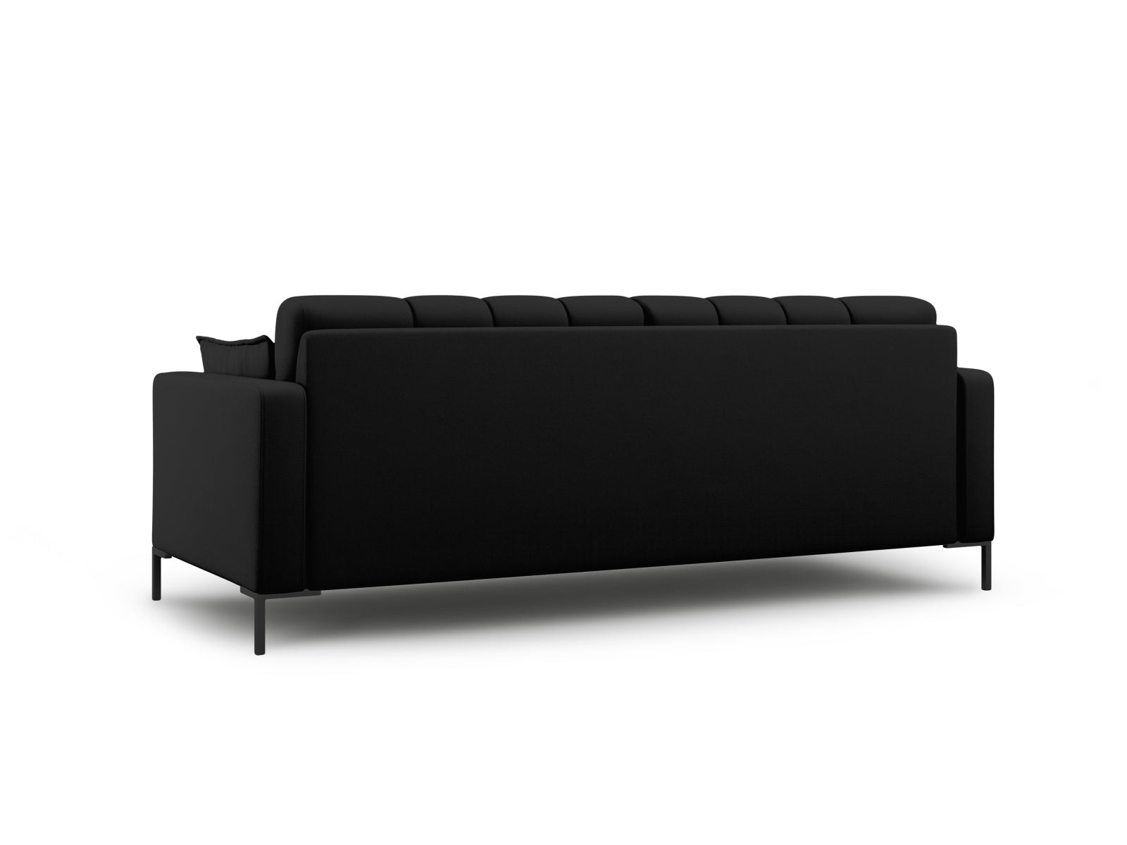 Modernes 4-Sitzer Sofa Mamaia in edlem Schwarz von Micadoni, perfekt für entspannte Stunden und stilvolle Einrichtung.