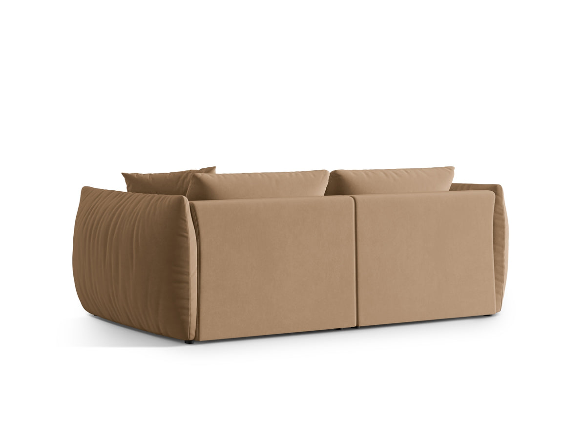 Chris Velour Modular Sofa 4 Sitzer in Sand-Casino präsentiert im Onlineshop von KAQTU Design AG. 4er Sofa ist von Micadoni