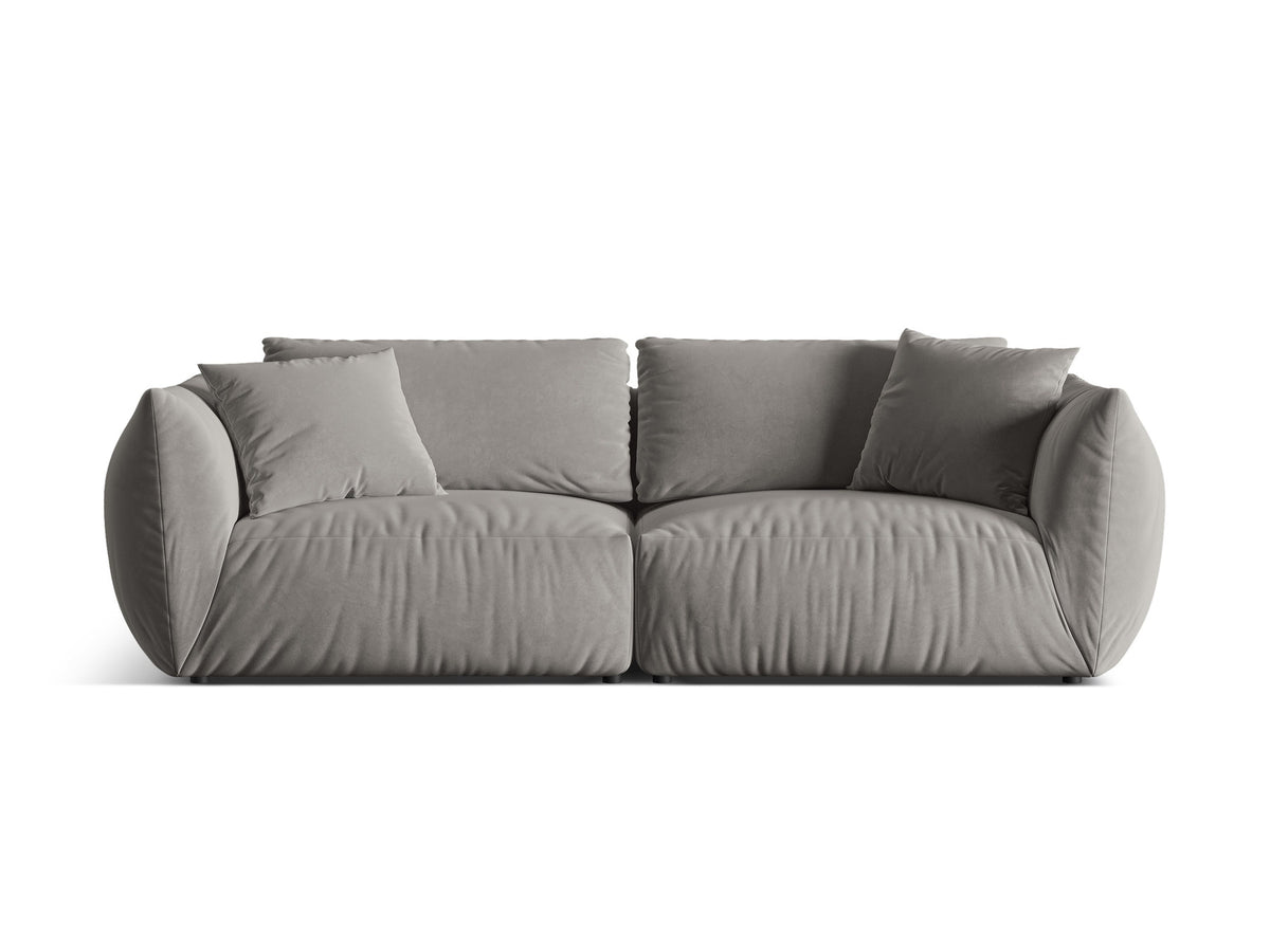 Chris Velour Modular Sofa 4 Sitzer in Grey-Casino präsentiert im Onlineshop von KAQTU Design AG. 4er Sofa ist von Micadoni