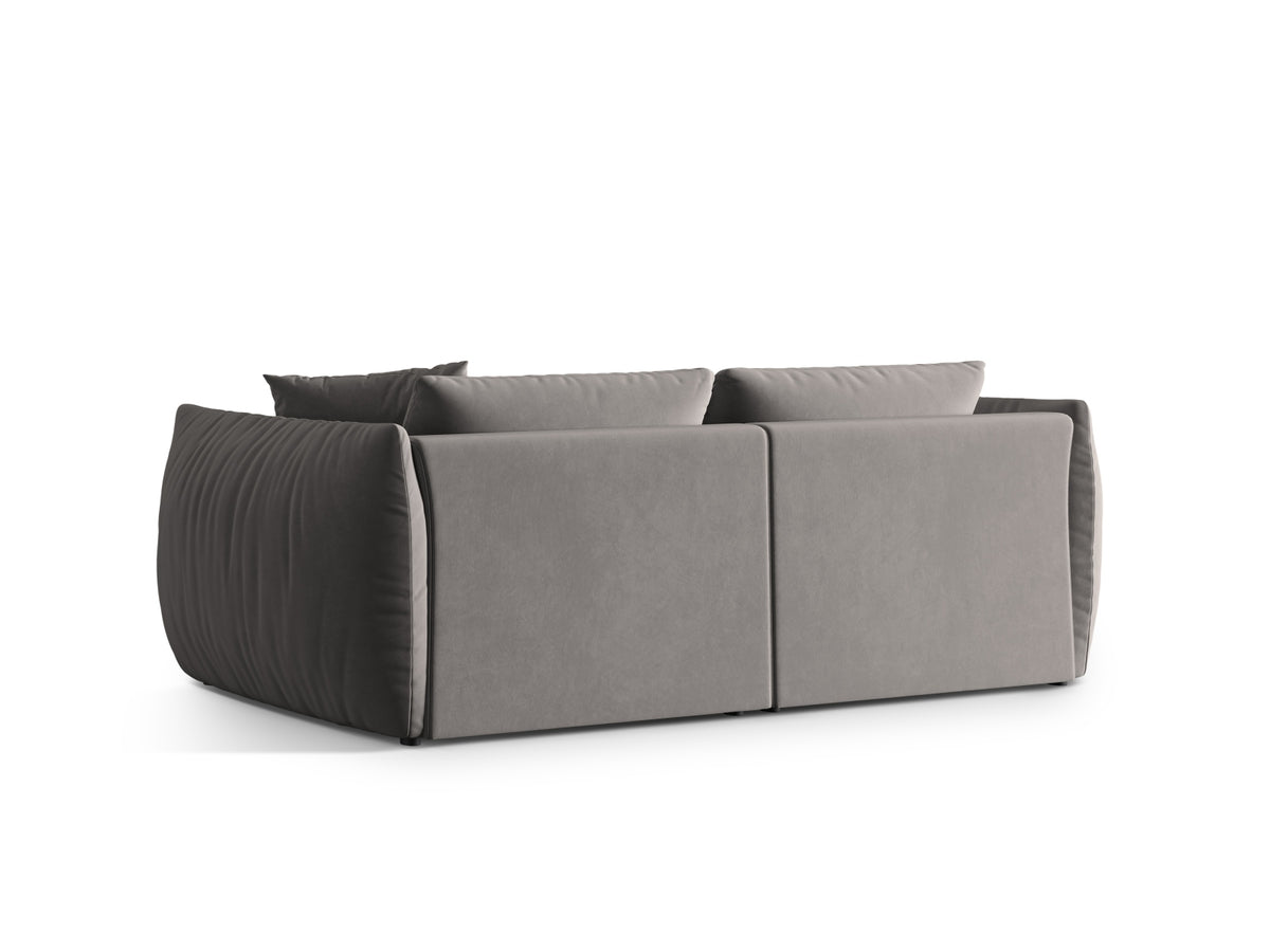 Chris Velour Modular Sofa 4 Sitzer in Grey-Casino präsentiert im Onlineshop von KAQTU Design AG. 4er Sofa ist von Micadoni