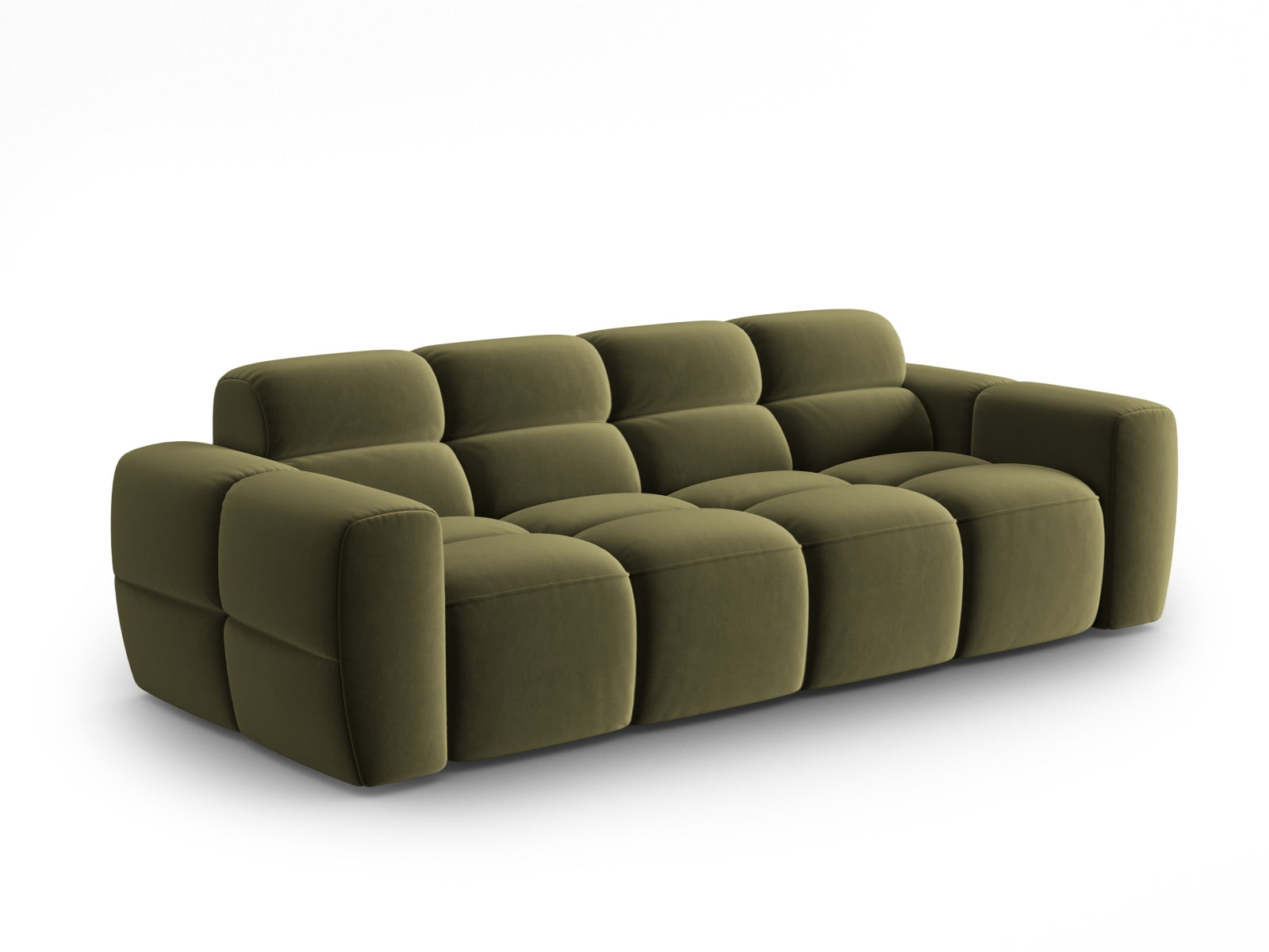 Entdecken Sie das stilvolle Lisa Velour Sofa 4 Sitzer von Micadoni. Ideal für Ihr modernes Wohnzimmer, bietet es höchsten Komfort und elegantes Design.