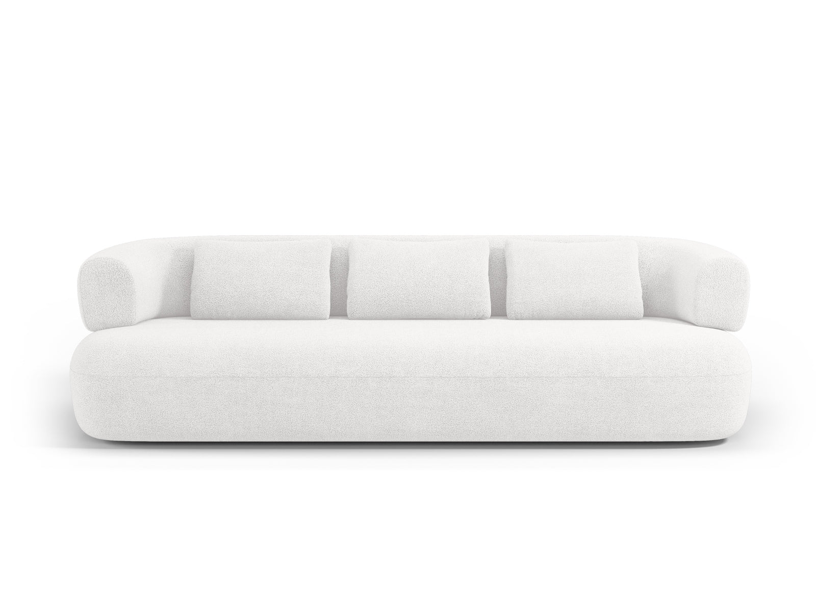 Jenny Boucle Sofa 4 Sitzer in Ivory-Now or Never präsentiert im Onlineshop von KAQTU Design AG. 3er Sofa ist von Micadoni
