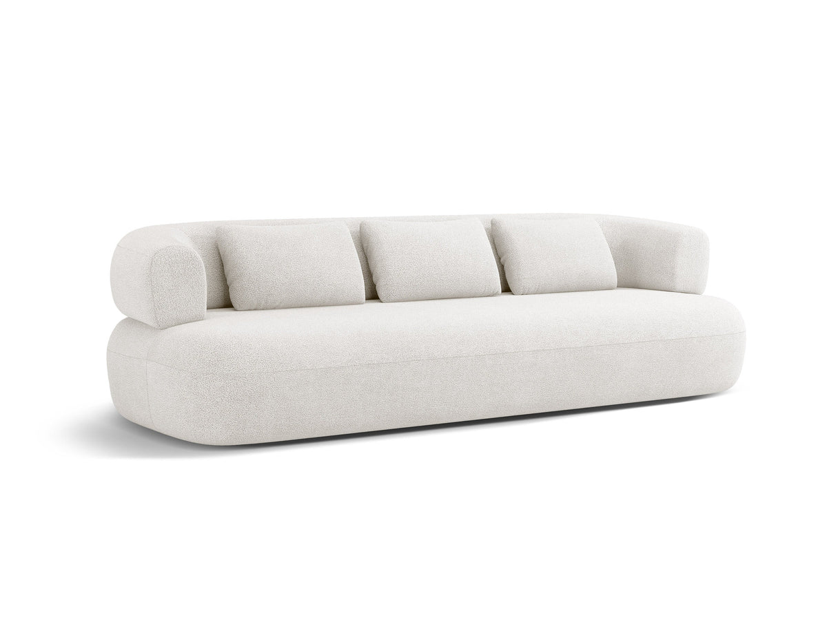 Jenny Boucle Sofa 4 Sitzer in Ivory-Now or Never präsentiert im Onlineshop von KAQTU Design AG. 4er Sofa ist von Micadoni