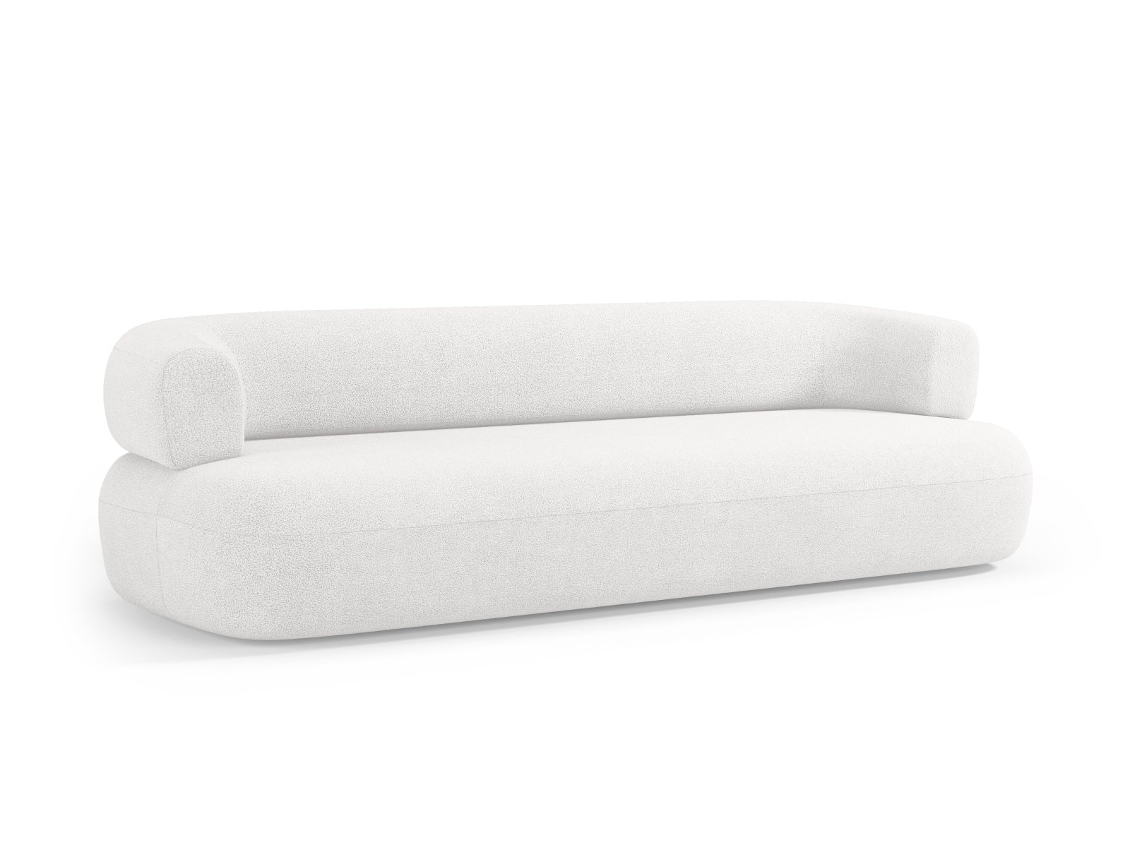 Stilvolles Jenny Boucle Sofa für 4 Personen in Ivory, perfekt für gemütliche Abende und stilvolle Einrichtung in jedem Wohnraum.