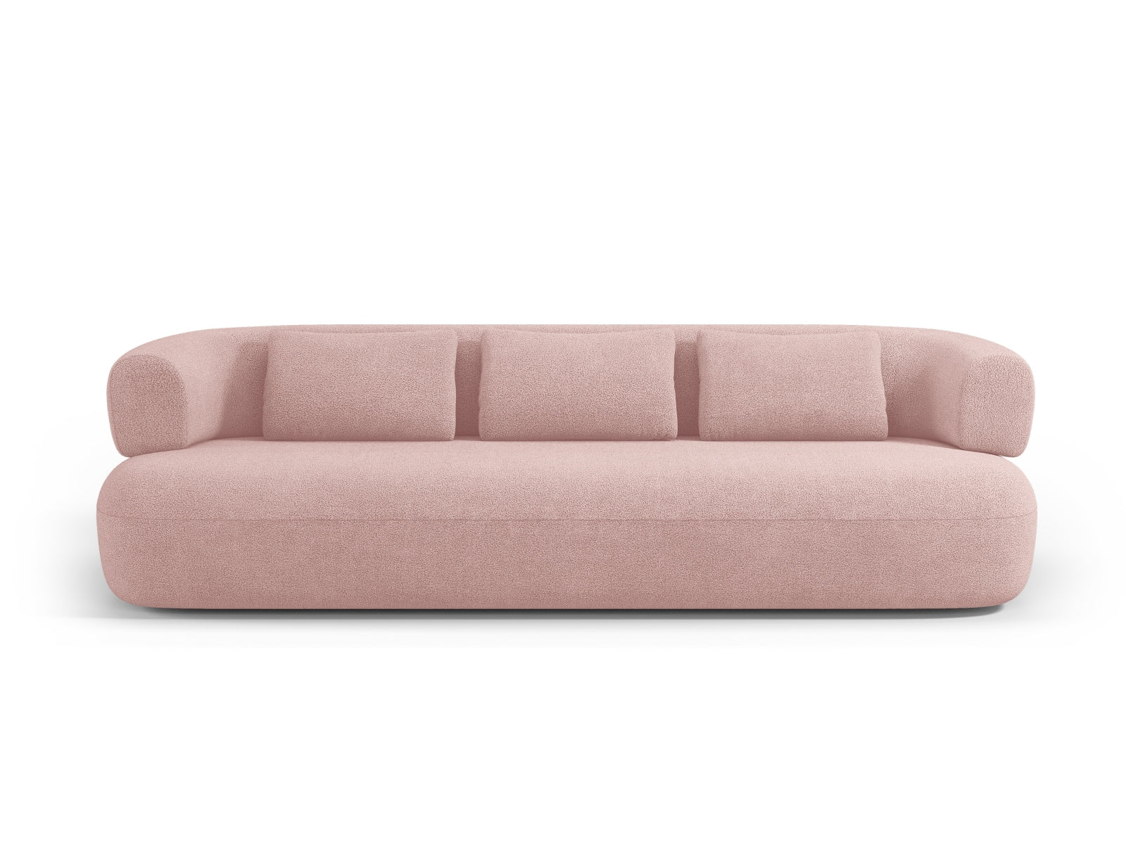 Jenny Boucle Sofa 4 Sitzer in Powder Pink-Now or Never präsentiert im Onlineshop von KAQTU Design AG. 3er Sofa ist von Micadoni