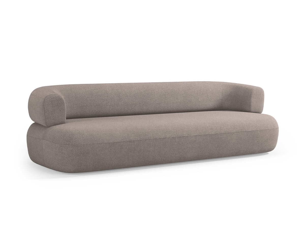 Jenny Boucle Sofa 4 Sitzer in Light Brown-Now or Never präsentiert im Onlineshop von KAQTU Design AG. 3er Sofa ist von Micadoni
