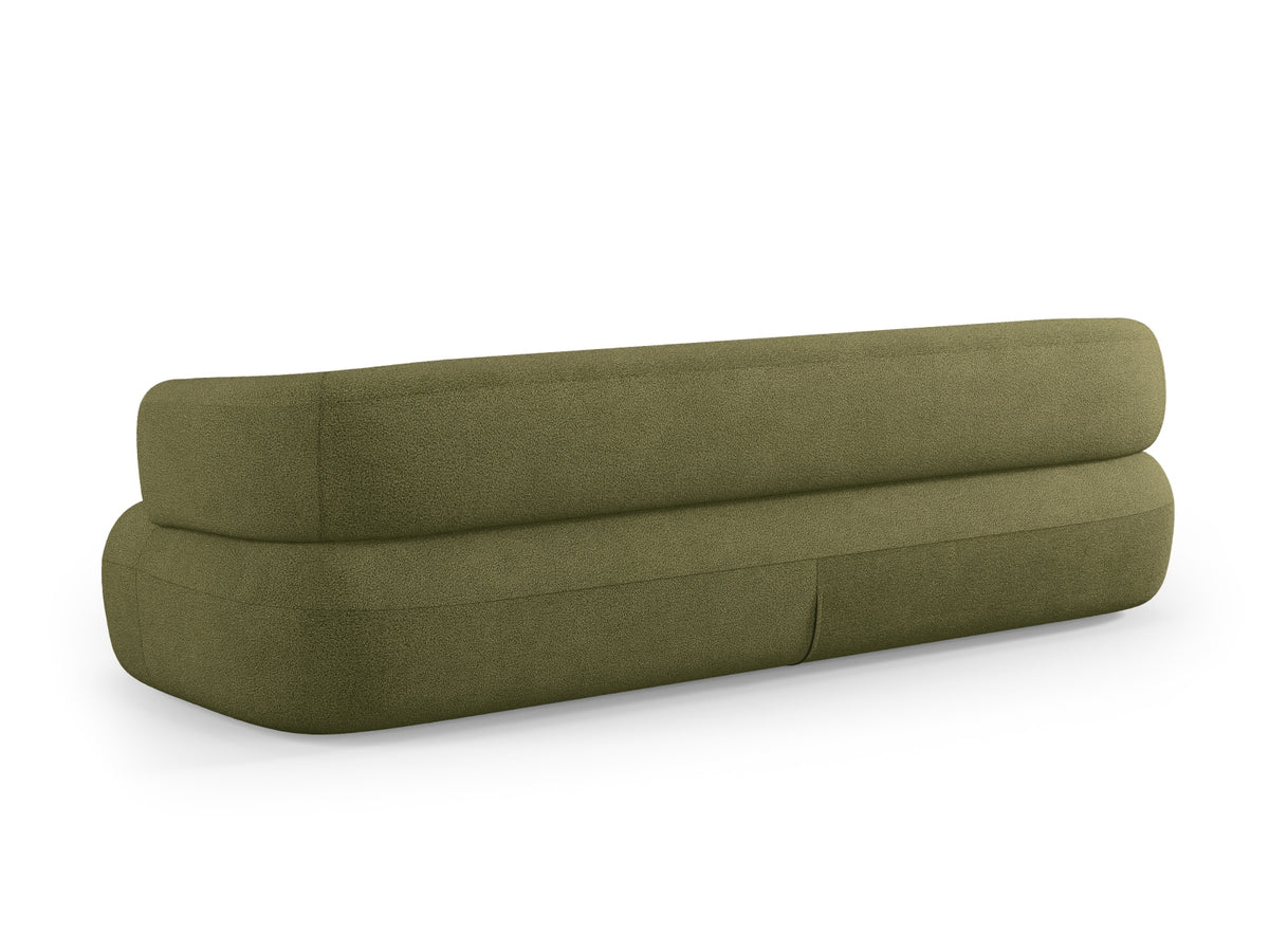 Jenny Boucle Sofa 4 Sitzer in Green-Now or Never präsentiert im Onlineshop von KAQTU Design AG. 3er Sofa ist von Micadoni