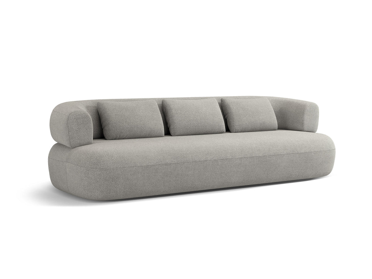 Jenny Boucle Sofa 4 Sitzer in Light Grey-Now or Never präsentiert im Onlineshop von KAQTU Design AG. 4er Sofa ist von Micadoni