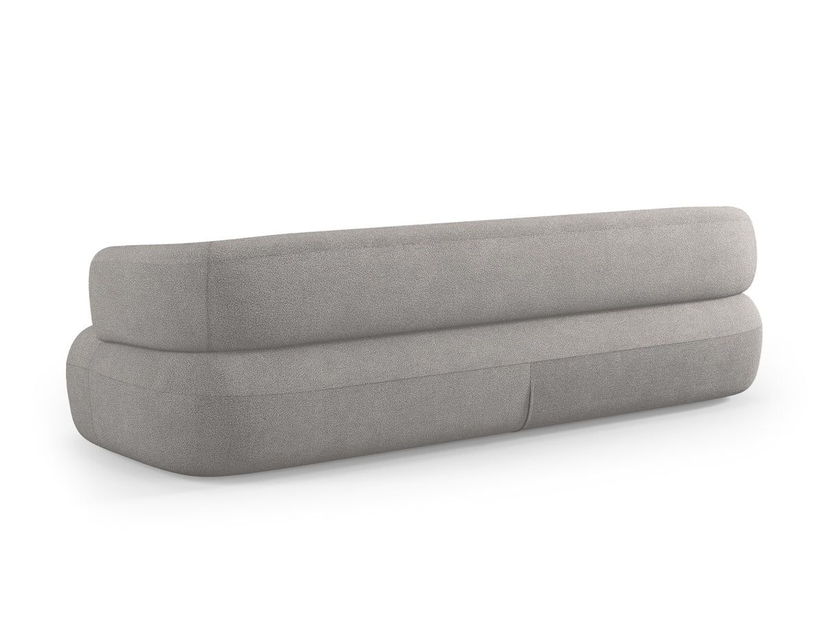 Jenny Boucle Sofa 4 Sitzer in Light Grey-Now or Never präsentiert im Onlineshop von KAQTU Design AG. 3er Sofa ist von Micadoni