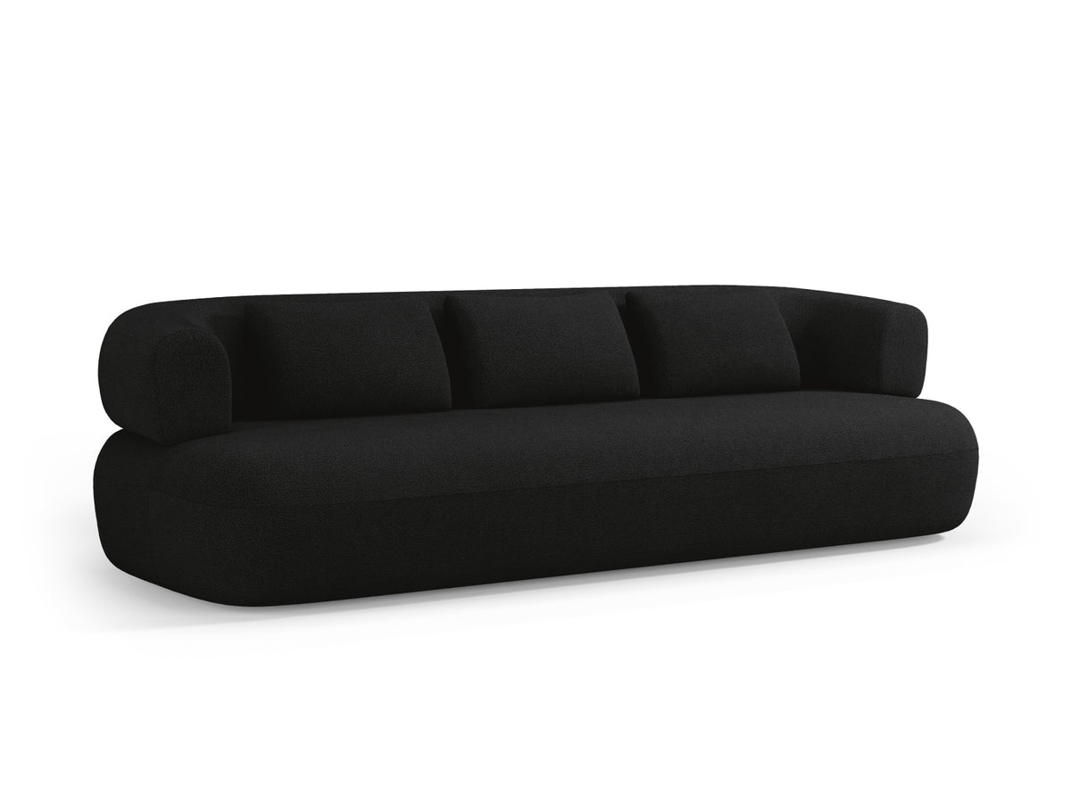Jenny Boucle Sofa 4 Sitzer in Black-Now or Never präsentiert im Onlineshop von KAQTU Design AG. 3er Sofa ist von Micadoni