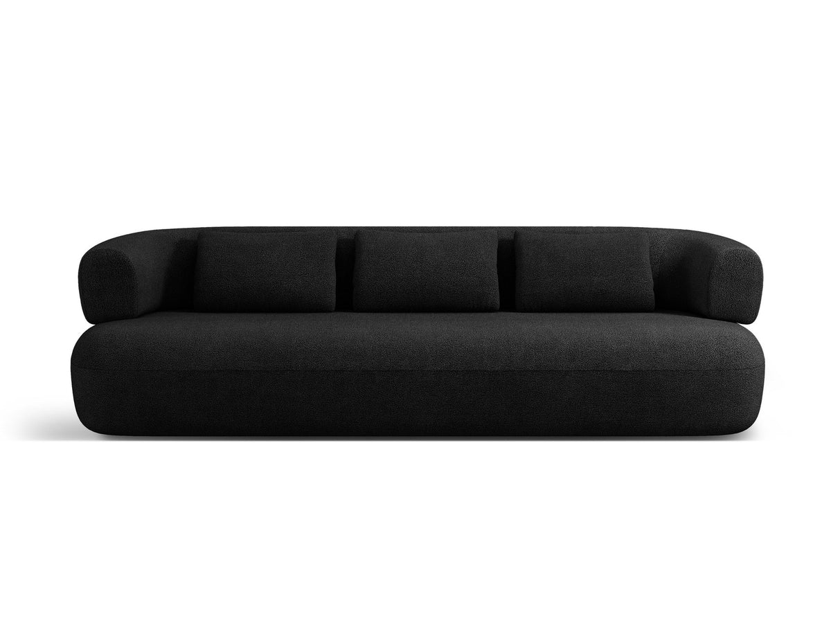 Jenny Boucle Sofa 4 Sitzer in Black-Now or Never präsentiert im Onlineshop von KAQTU Design AG. 4er Sofa ist von Micadoni