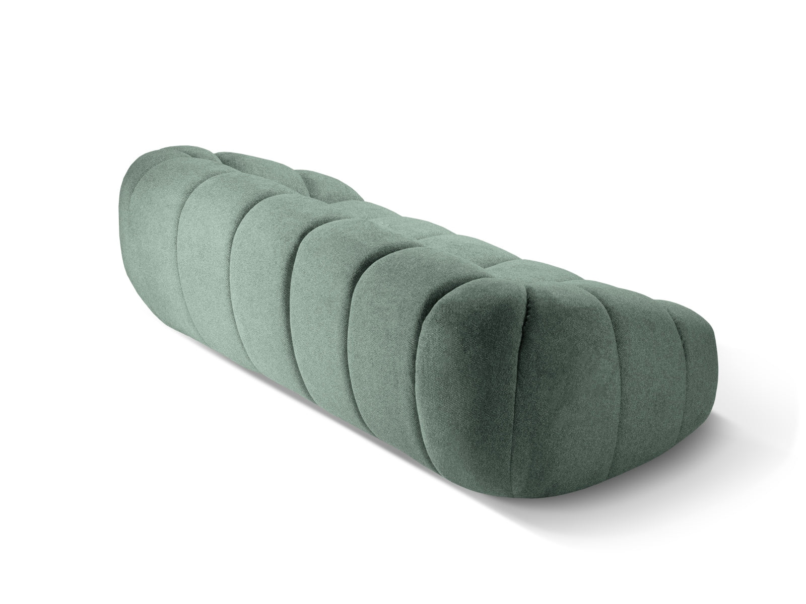 Elegantes 4-Sitzer Sofa "Diana" in sanftem Mint-Bubble, ideal für stilvolle Wohnräume und entspannte Stunden mit Freunden und Familie.