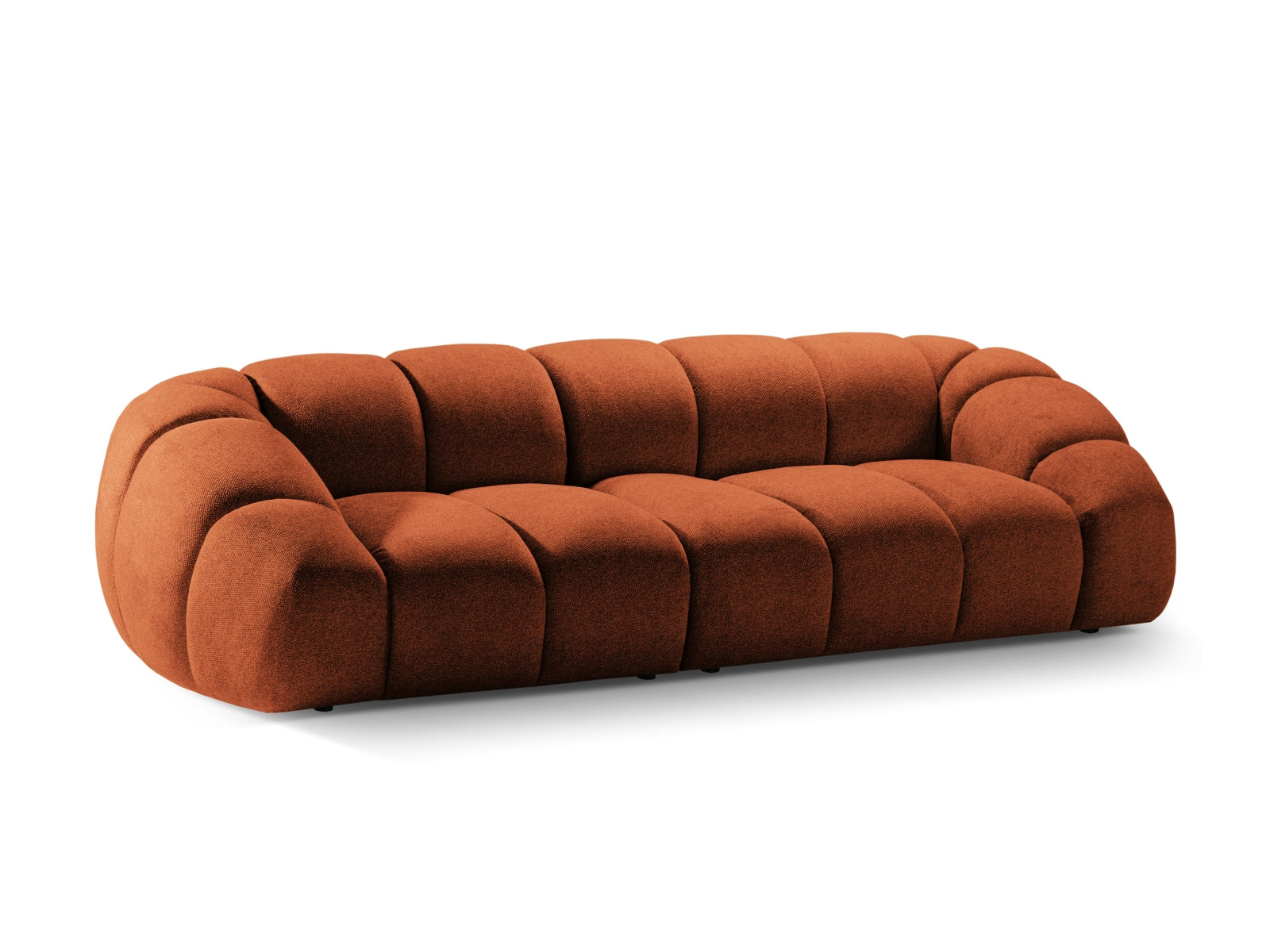Modernes 4-Sitzer Sofa Diana in ansprechendem Terracotta, perfekt für gemütliche und stilvolle Wohnambiente von Micadoni.