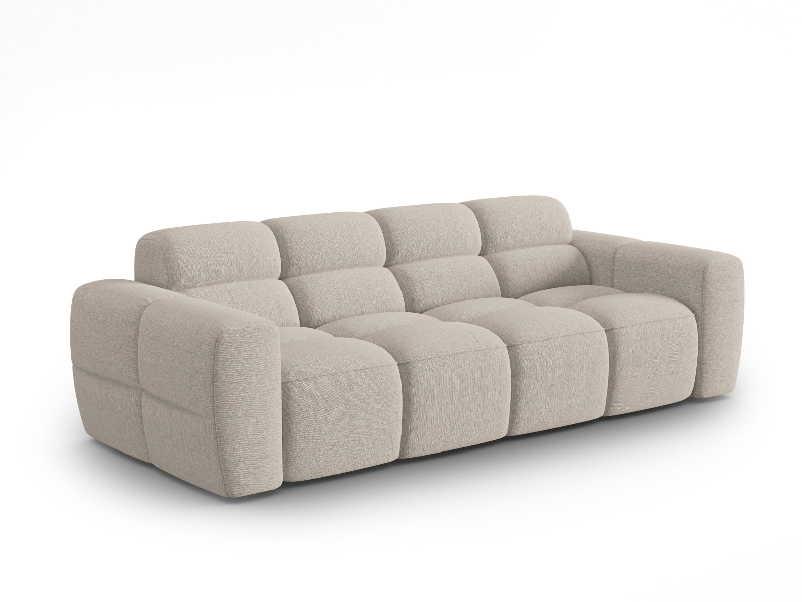 Entdecken Sie das elegante Lisa Sofa 4 Sitzer von Micadoni. Luxuriöser Velours, exzellenter Sitzkomfort und zeitgemässes Design für Ihr Wohnambiente.