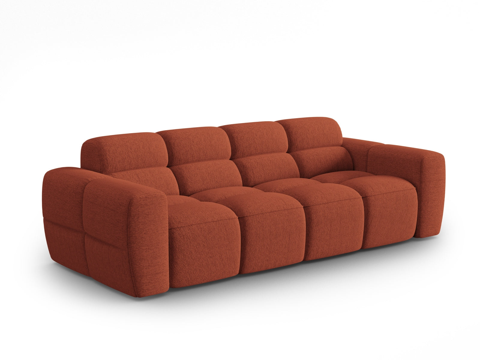 Entdecken Sie das elegante Lisa Sofa 4 Sitzer von Micadoni. Luxuriöser Velours, exzellenter Sitzkomfort und zeitgemässes Design für Ihr Wohnambiente.