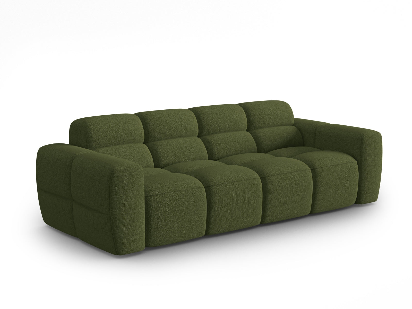 Entdecken Sie das elegante Lisa Sofa 4 Sitzer von Micadoni. Luxuriöser Velours, exzellenter Sitzkomfort und zeitgemässes Design für Ihr Wohnambiente.