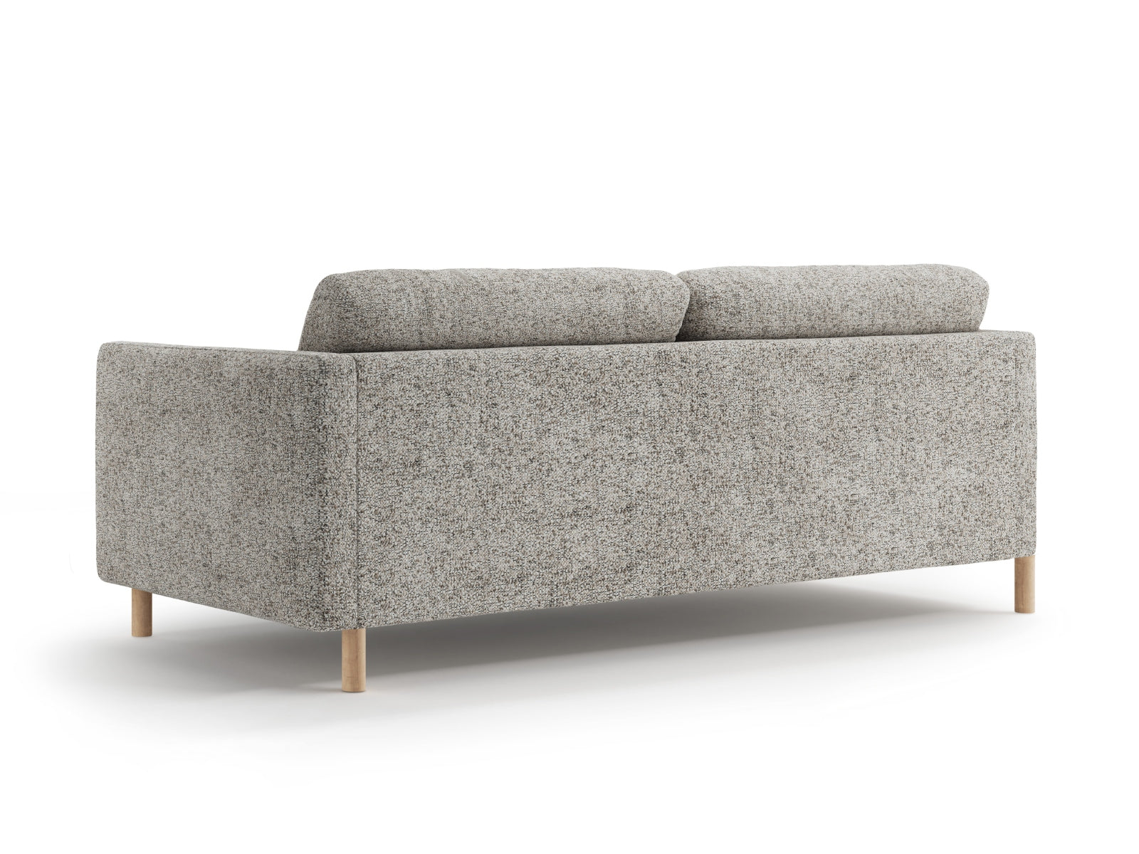Beige Melange Eden Sofa für 4 Personen von Micadoni, ideal für stilvolle Wohnräume, vereint Komfort und modernes Flair.