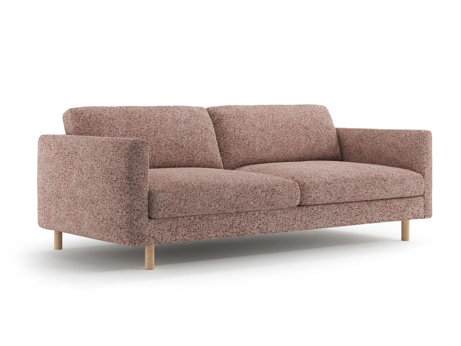 Elegantes Eden Sofa in Pink Melange von Micadoni, ideal für stilvolle Wohnräume. Komfortables 4-Sitzer-Design für gesellige Abende.