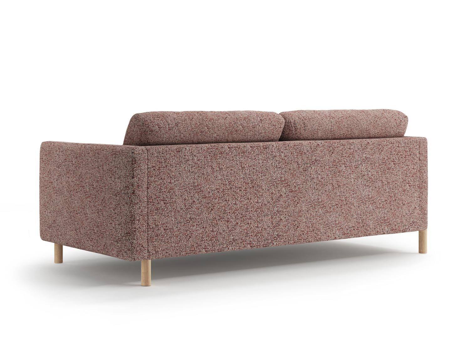Modernes 4-Sitzer Eden Sofa in sanftem Pink Melange von Micadoni, perfekt für gemütliche Zusammenkünfte und stilvolle Einrichtung.