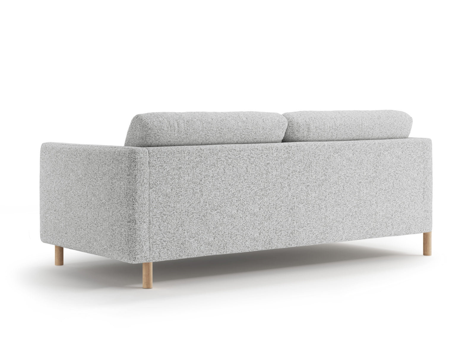 Modernes 4-Sitzer Eden Sofa in sanftem Grau, perfekt für stilvolle Wohnräume, bietet Komfort und Eleganz von Micadoni.