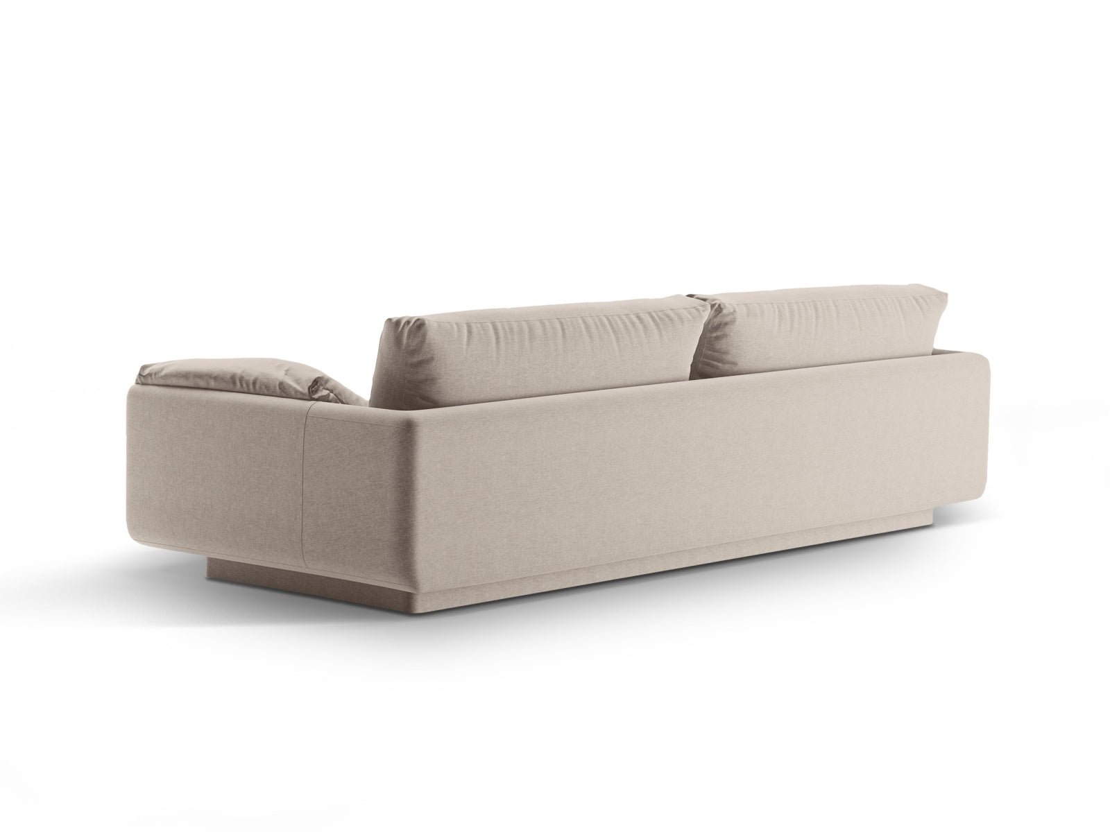 Modernes 4-Sitzer Torino Sofa in sanftem Beige, perfekt für gemütliche Wohnzimmer. Hochwertige Materialien und stilvolles Design von Micadoni.